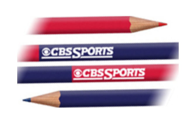 Custom Imprinted 7.5" Red/Blue Baccarat Pencils main image